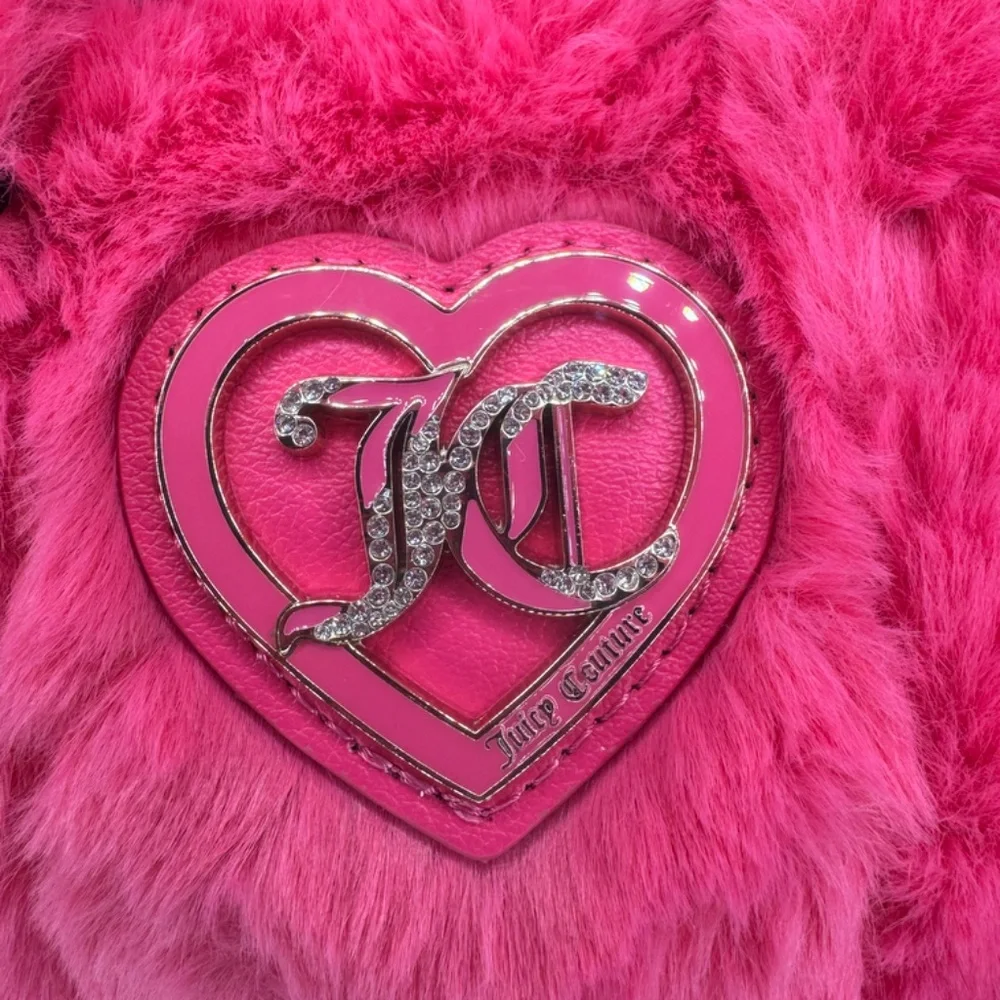 NWT Juicy Couture Pink Fuzzy Crossbody - Picture 5 of 11